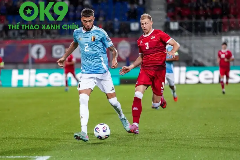 Bỉ hoàn toàn vượt trội so với Liechtenstein. (Ảnh: Internet) Bỉ hoàn toàn vượt trội so với Liechtenstein. (Ảnh: Internet)